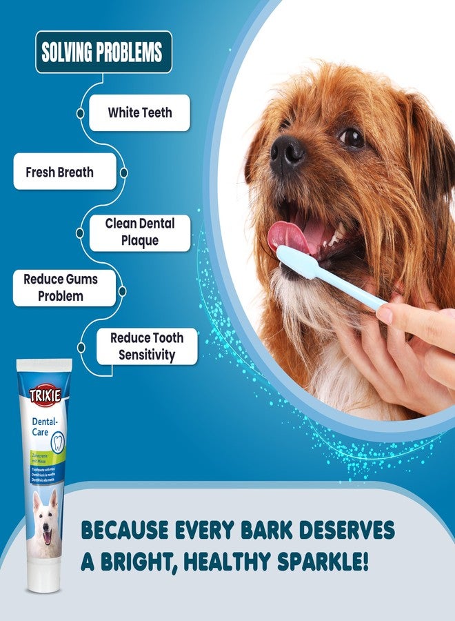Trixie Mint Flavor Toothpaste for Dogs - Oral & Dental Care | Freshens Breath, Fights Plaque & Tartar | Promotes Healthy Gums | Safe & Effective Dog Toothpaste, 100 g - Image 5